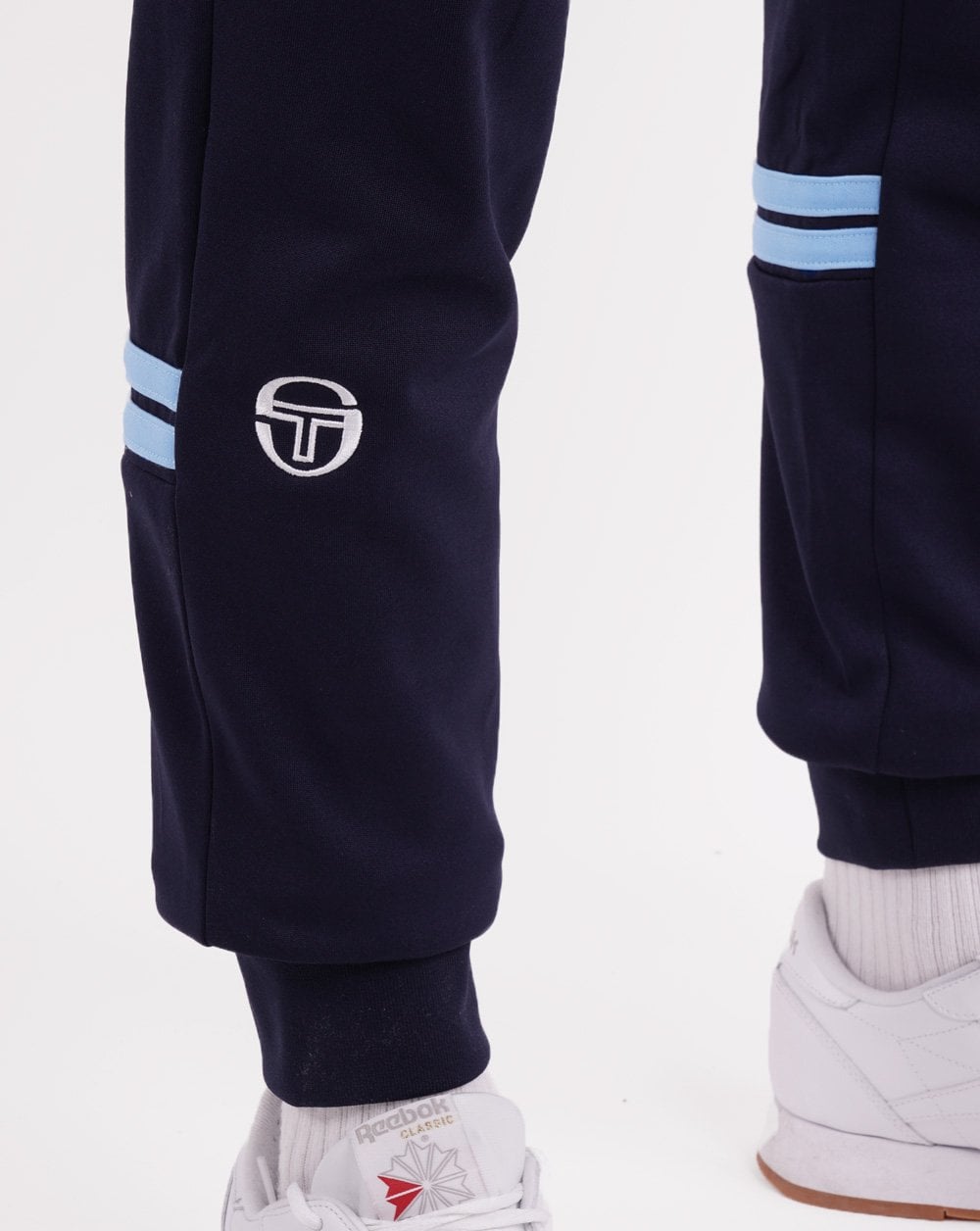 Sergio Tacchini Dallas Cuffed Track Pants Navy Blue/Sky