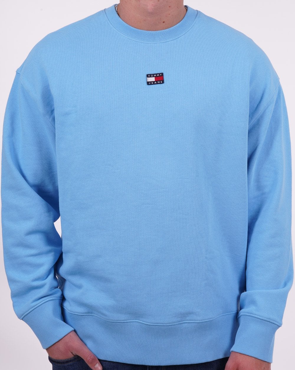 Tommy Jeans Badge Sweatshirt Sky Blue