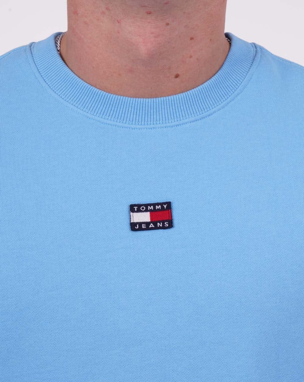 Tommy Jeans Badge Sweatshirt Sky Blue
