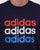 Adidas Multi Logo T Shirt Navy