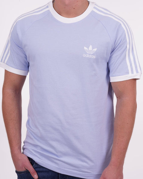 Adidas Originals 3 Stripes T Shirt Sky Blue
