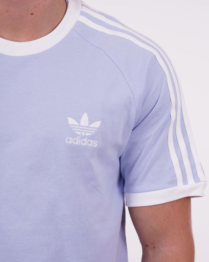 Adidas Originals 3 Stripes T Shirt Sky Blue