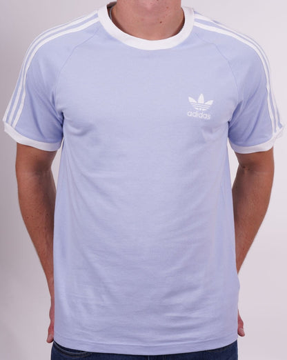 Adidas Originals 3 Stripes T Shirt Sky Blue