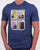 Ben Sherman Travel Stamps T-shirt Blue Denim
