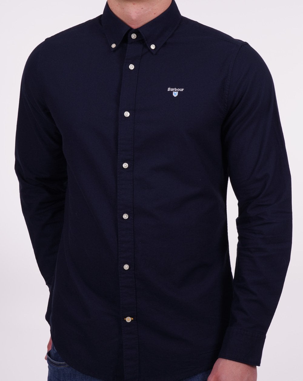 Barbour Oxtown Long Sleeve Shirt Navy