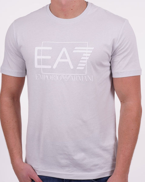 EA7 Visibility Pima Cotton T-shirt Light Grey