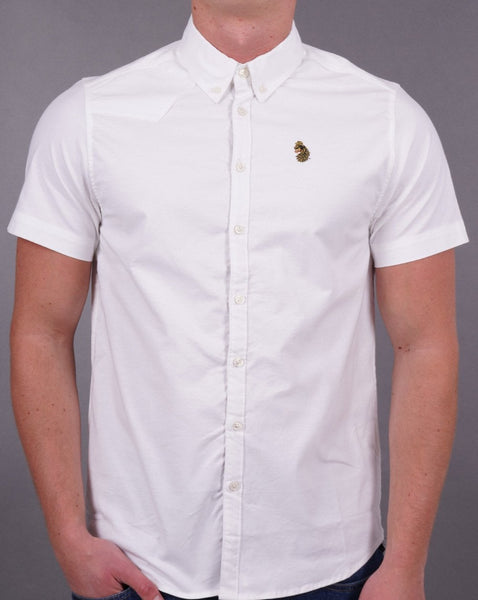 Luke Cambridge Short Sleeve Shirt White