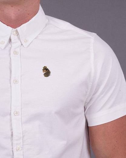 Luke Cambridge Short Sleeve Shirt White