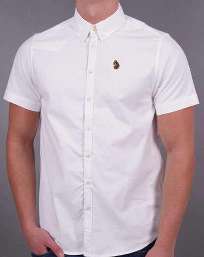 Luke Cambridge Short Sleeve Shirt White