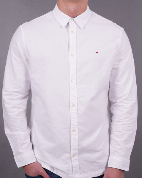 Tommy Jeans Classic Oxford Shirt White