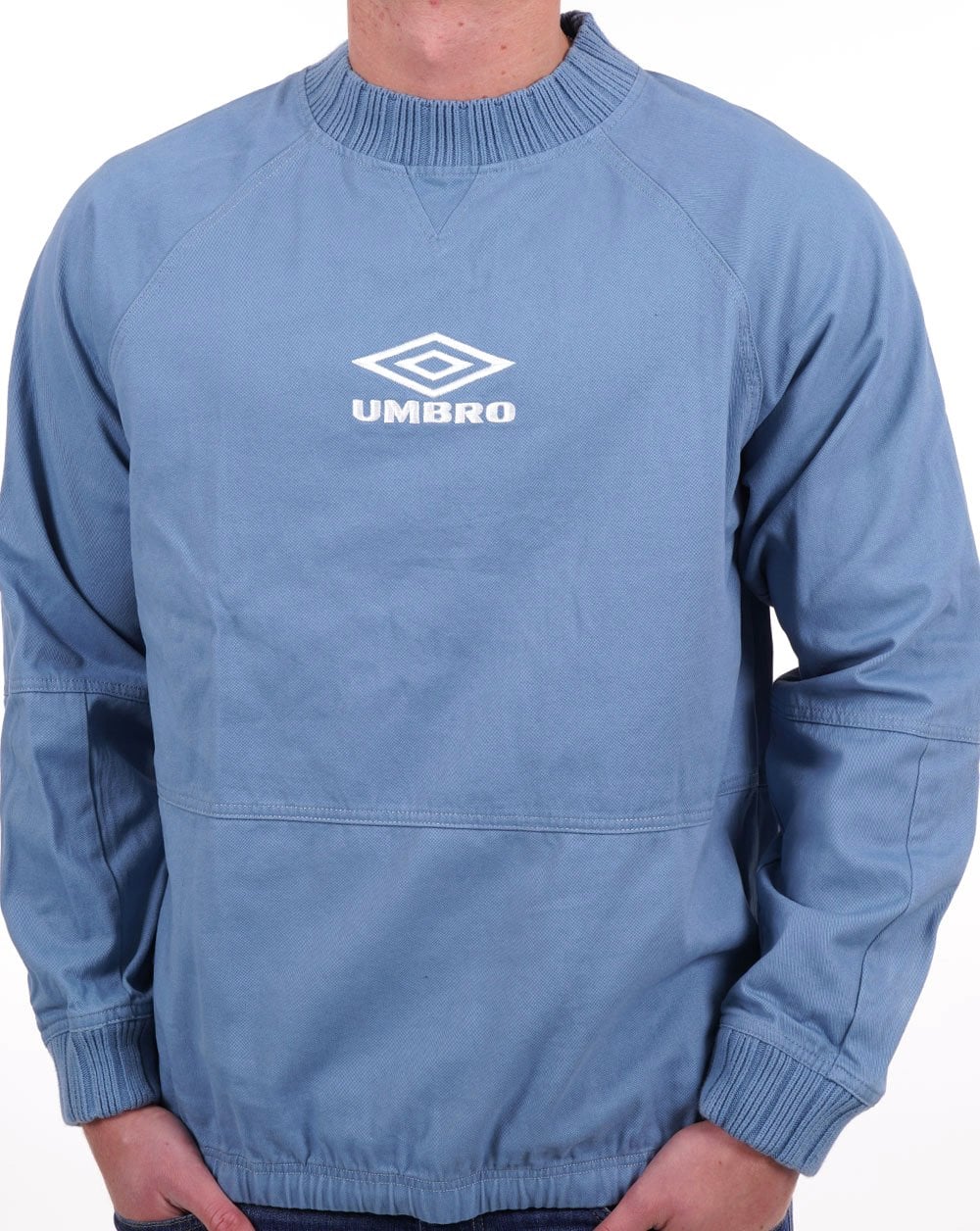 Umbro Classic 90s Drill Sweat Top Sky Blue