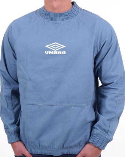 Umbro Classic 90s Drill Sweat Top Sky Blue