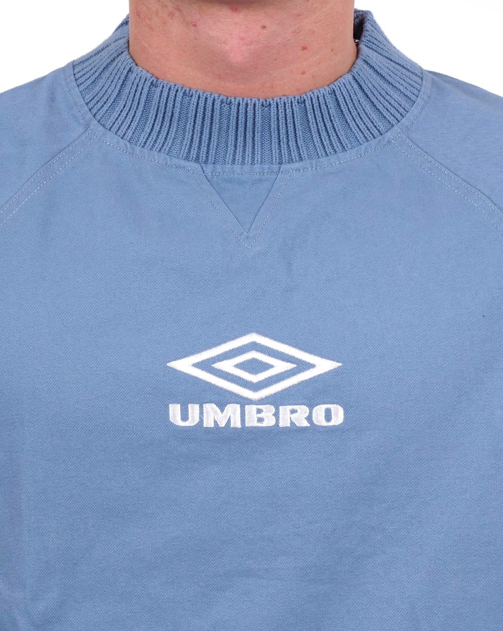 Umbro Classic 90s Drill Sweat Top Sky Blue