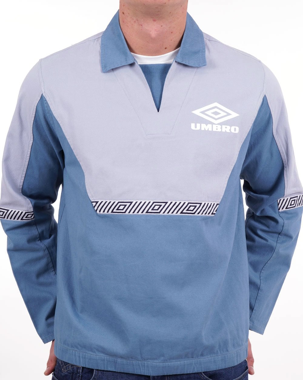 Umbro Classic 90s Drill Training Top Sky Blue
