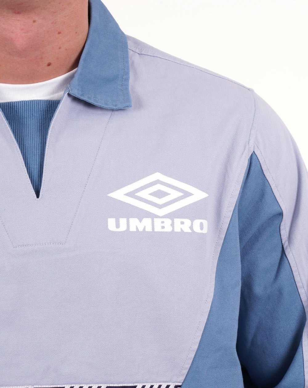 Umbro Classic 90s Drill Training Top Sky Blue