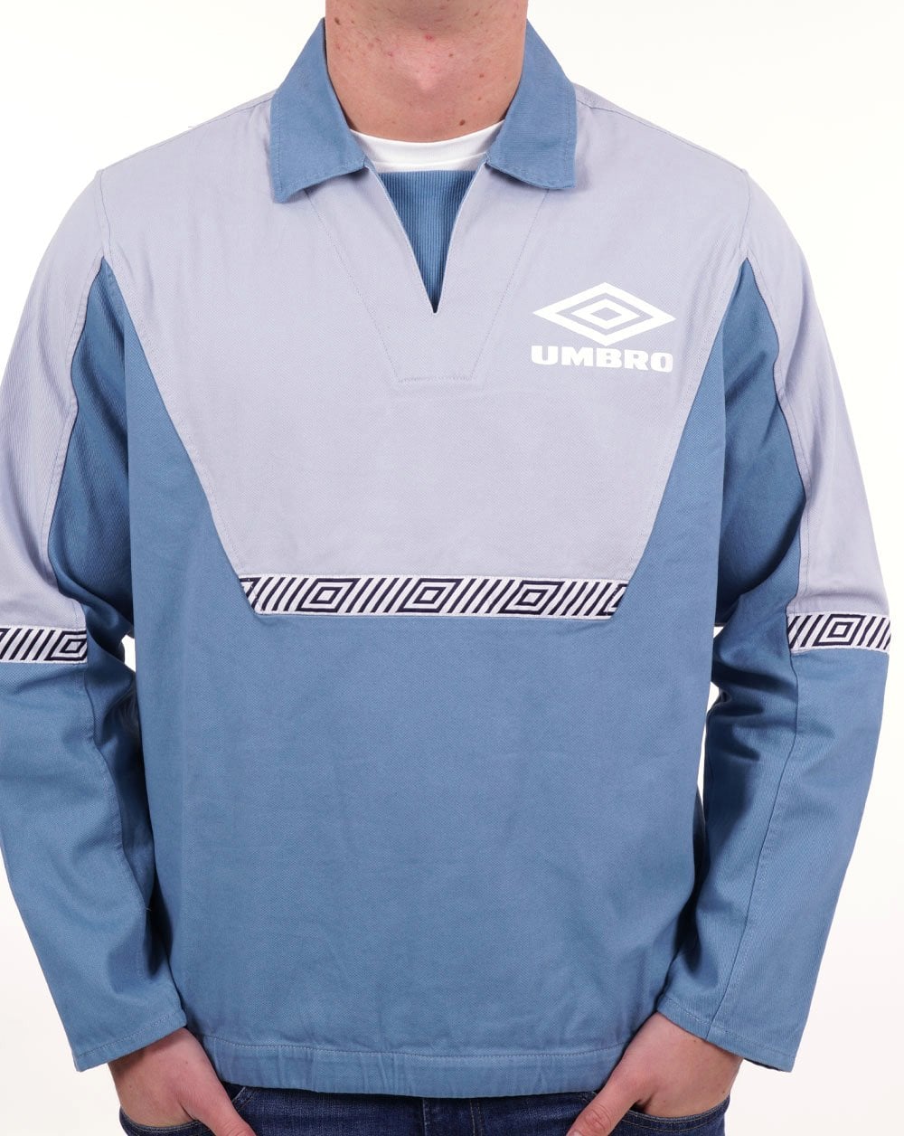 Umbro Classic 90s Drill Training Top Sky Blue