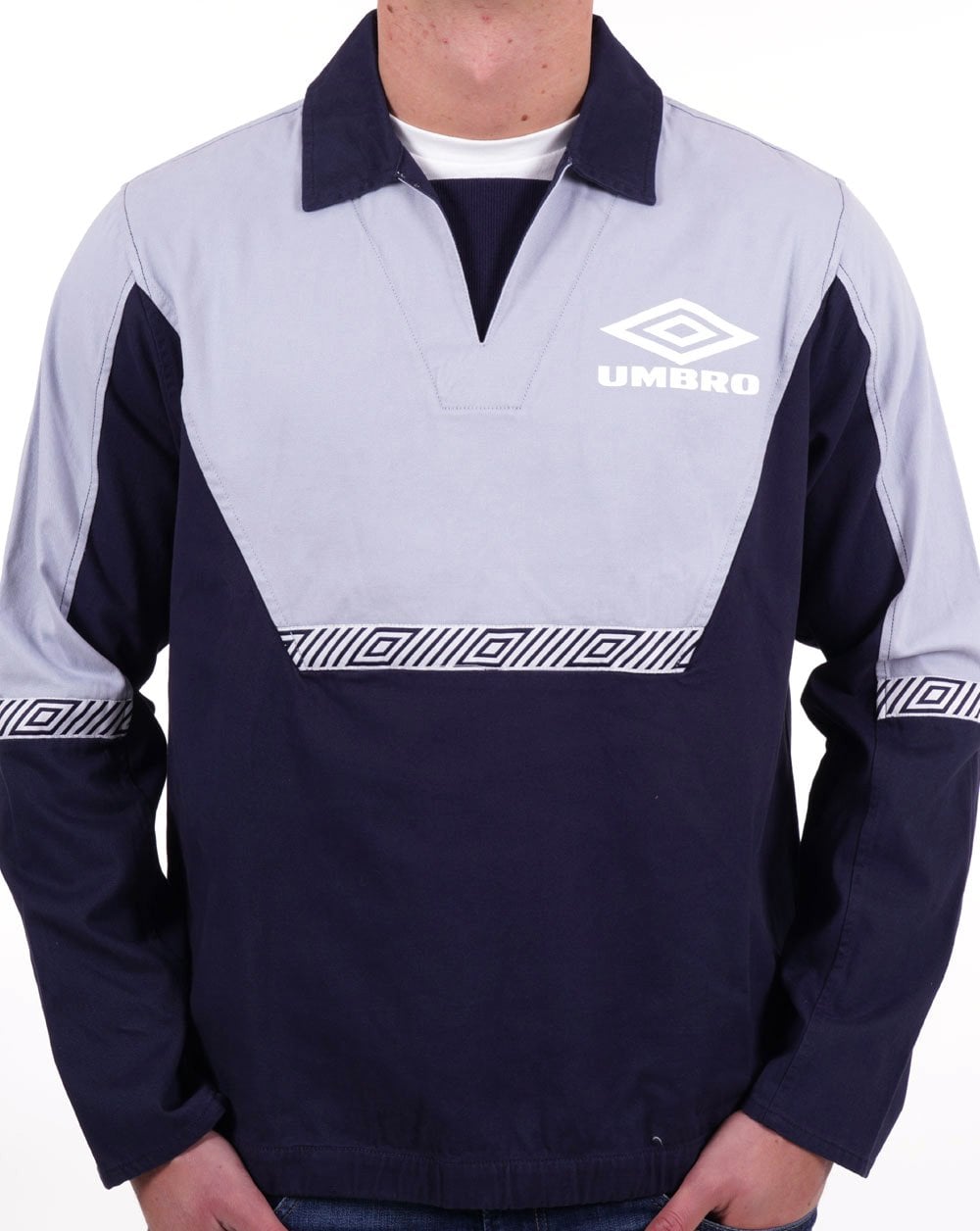 Umbro Classic 90s Drill Training Top Dark Navy