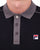 Fila Vintage Piped Polo Shirt Black/Grey