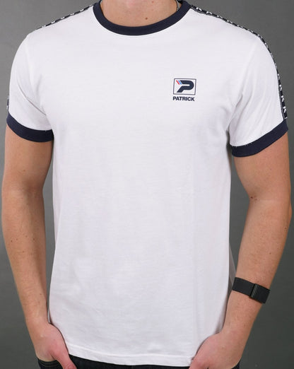 Patrick Taped Sleeve T-shirt White