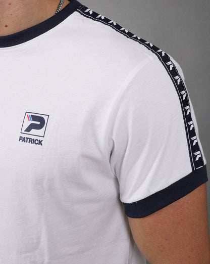 Patrick Taped Sleeve T-shirt White