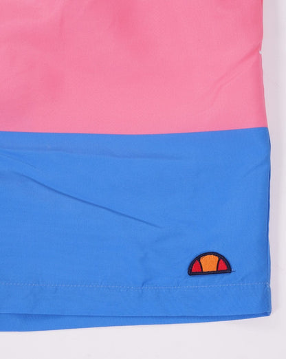 Ellesse Block Swim Shorts Sky Pink Blue