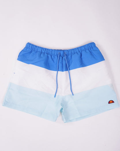 Ellesse Block Swim Shorts Blue White Sky