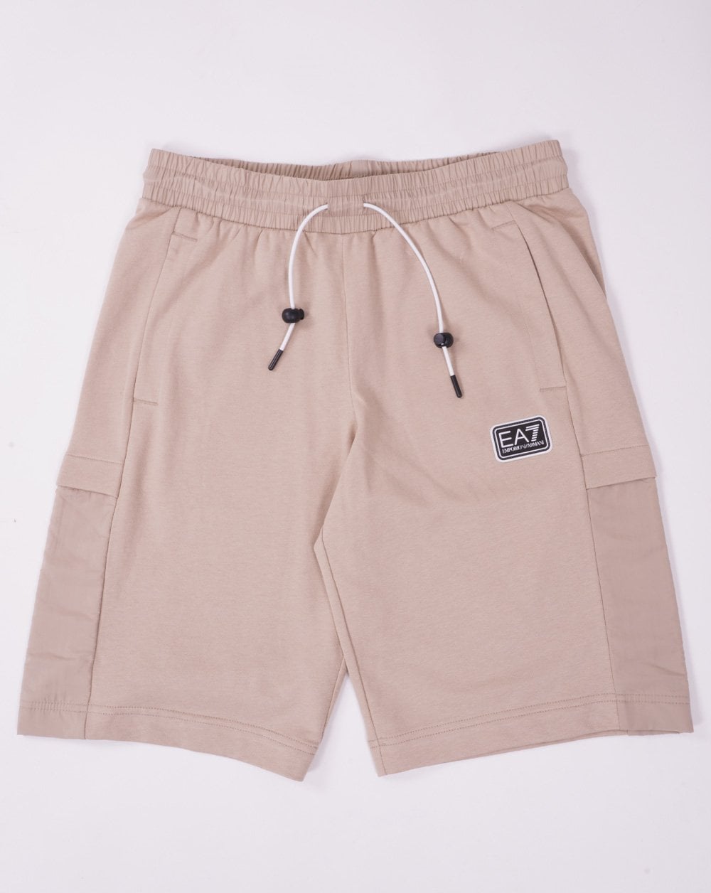 EA7 Emporio Armani Toggle Shorts Beige