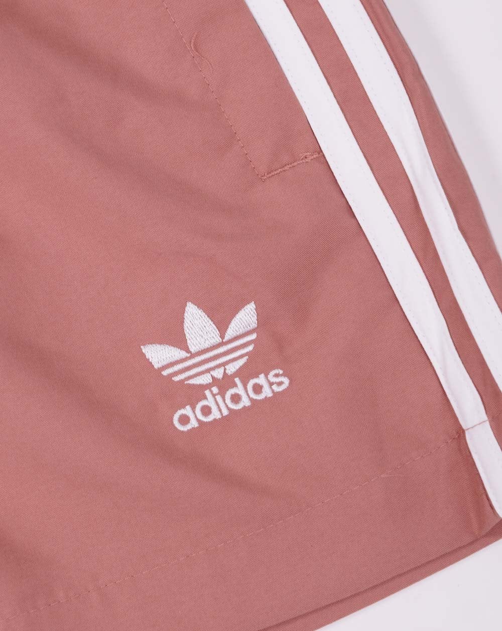 Adidas Originals 3 Stripes Swim Shorts Clay