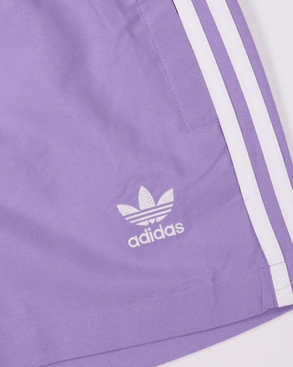 Adidas Originals 3 Stripes Swim Shorts Lilac