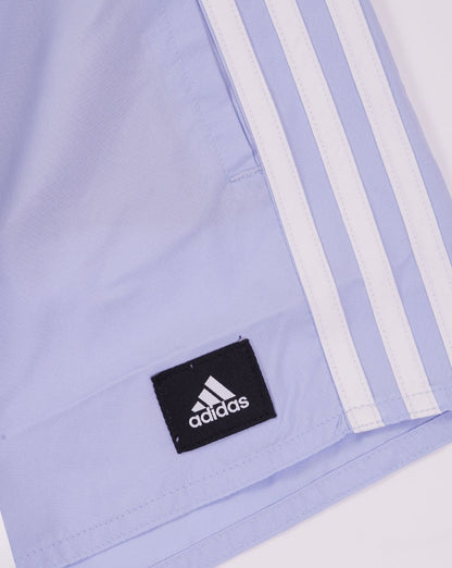 Adidas 3 Stripes CLX Swim Shorts Blue Dawn