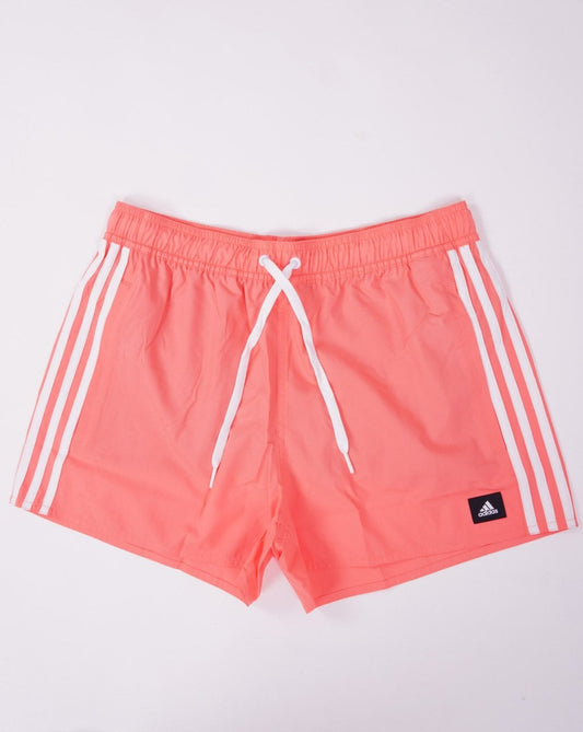 adidas Originals Adidas 3 Stripes CLX Swim Shorts Coral