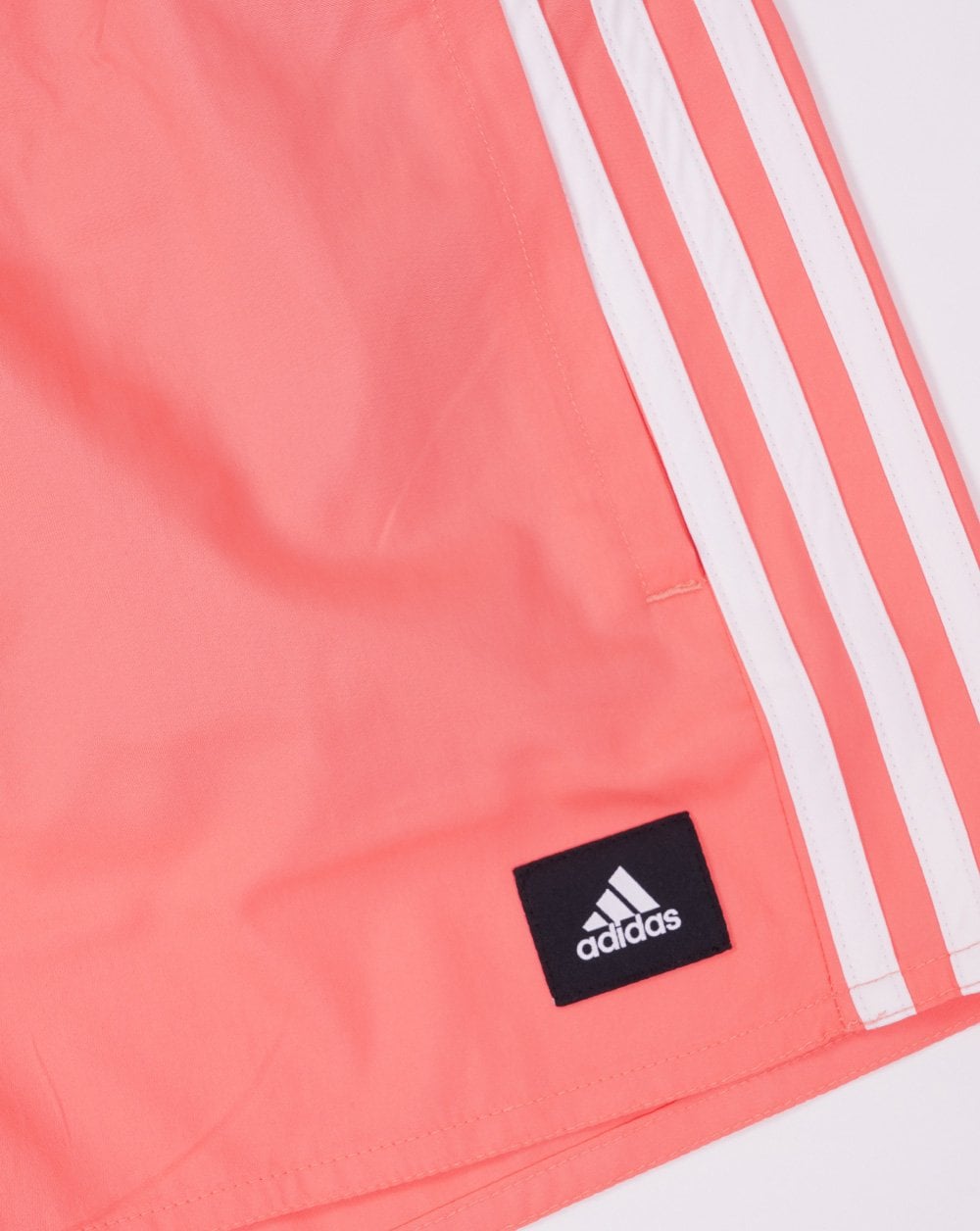 Adidas 3 Stripes CLX Swim Shorts Coral