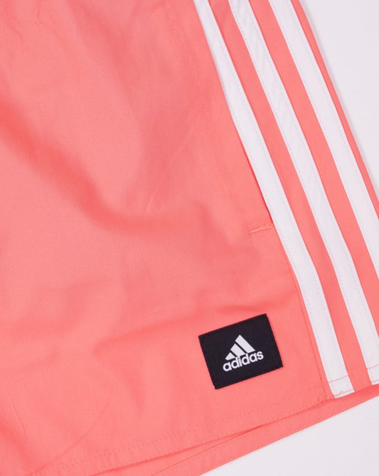 adidas Originals Adidas 3 Stripes CLX Swim Shorts Coral