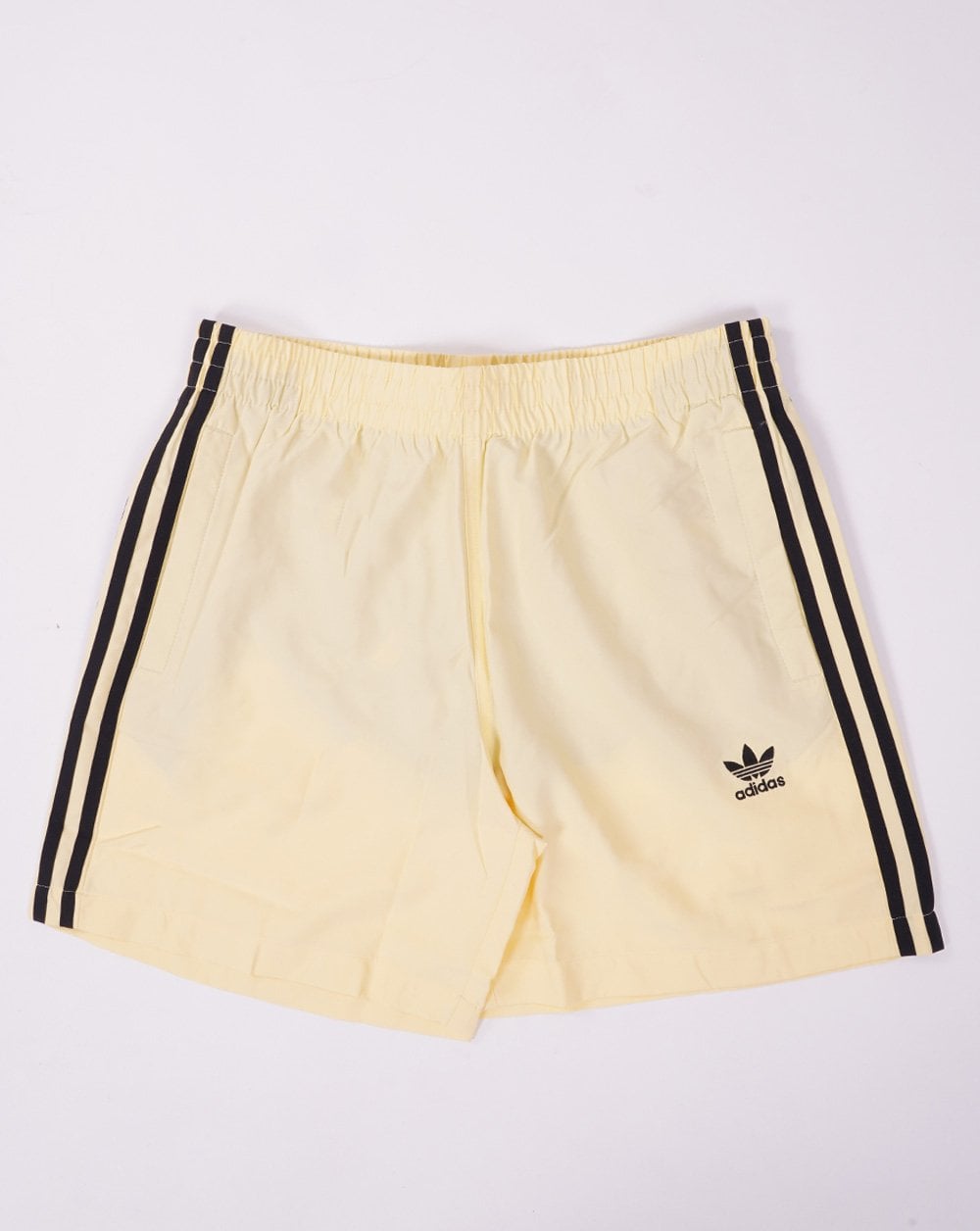 Adidas Originals 3 Stripes Swim Shorts Yellow/Black