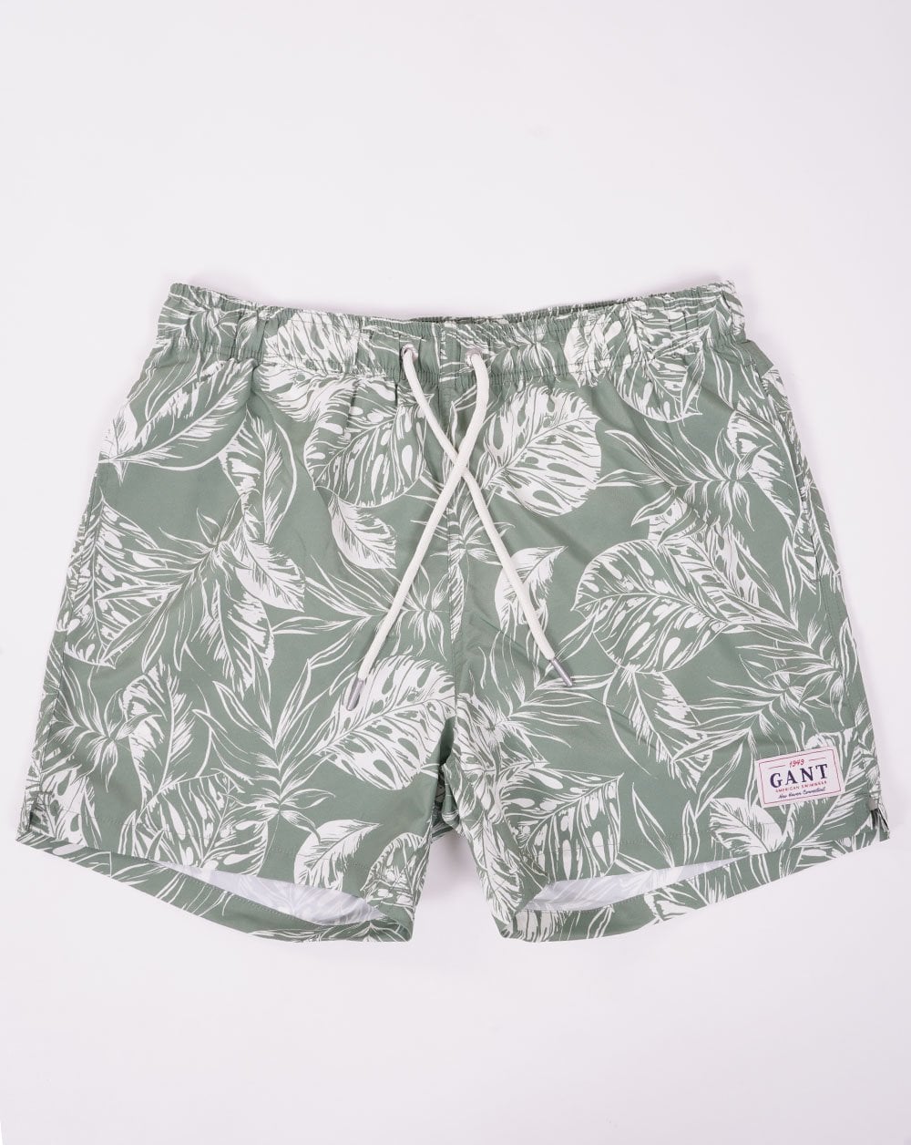Gant Tropical Leaves Print Swim Shorts Green