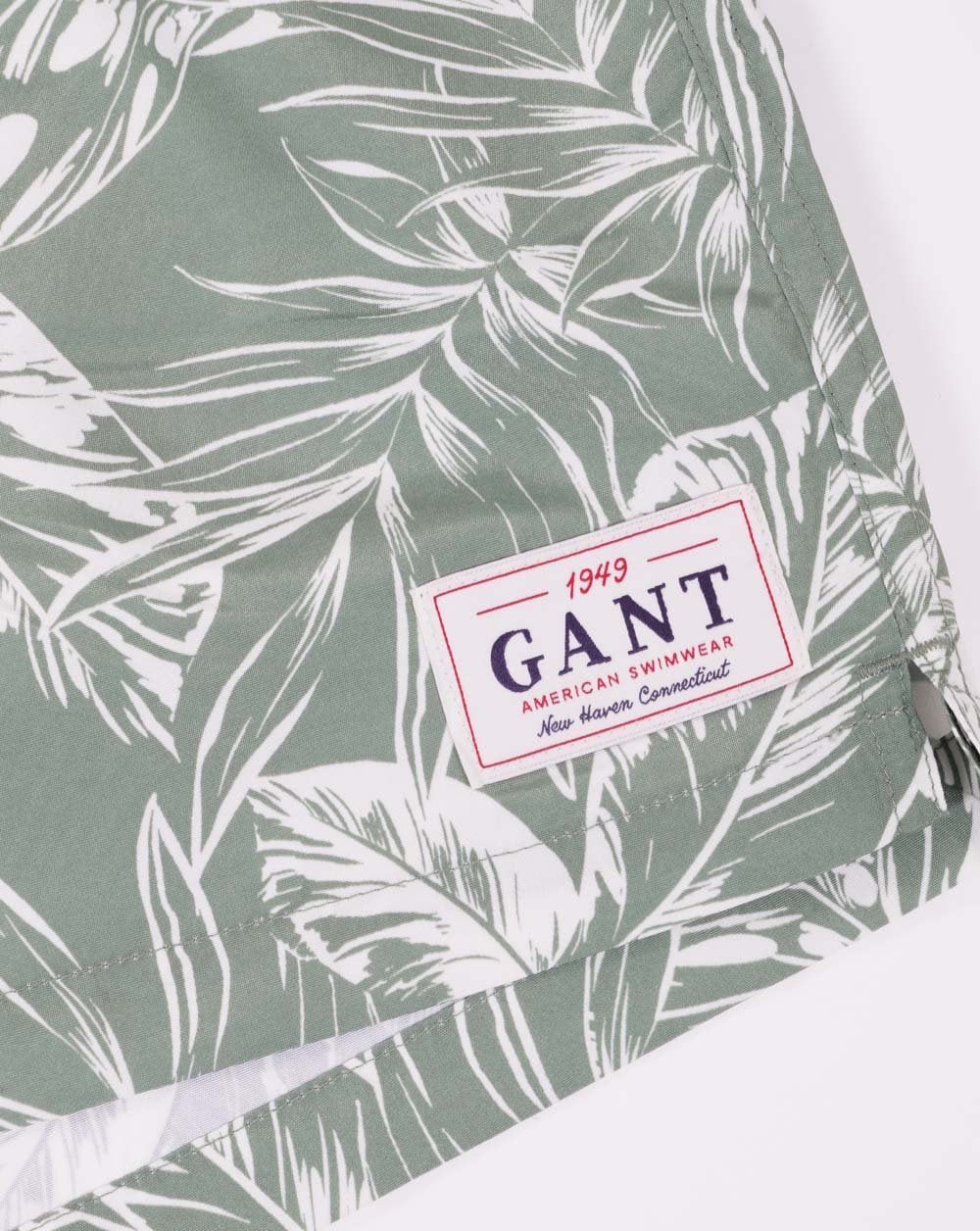 Gant Tropical Leaves Print Swim Shorts Green