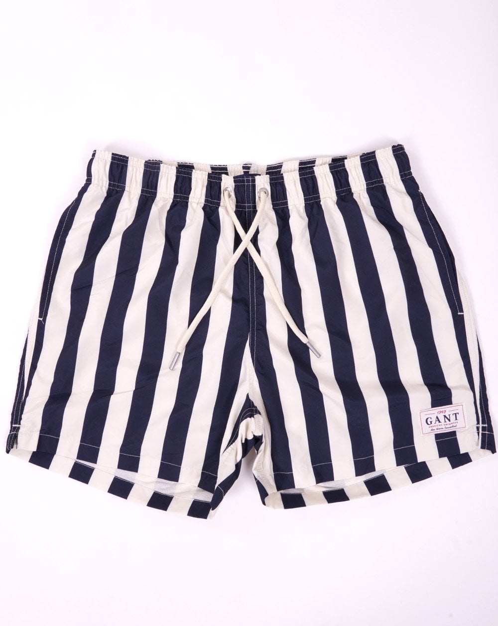 Gant Block Stripe Swim Shorts Navy Blue