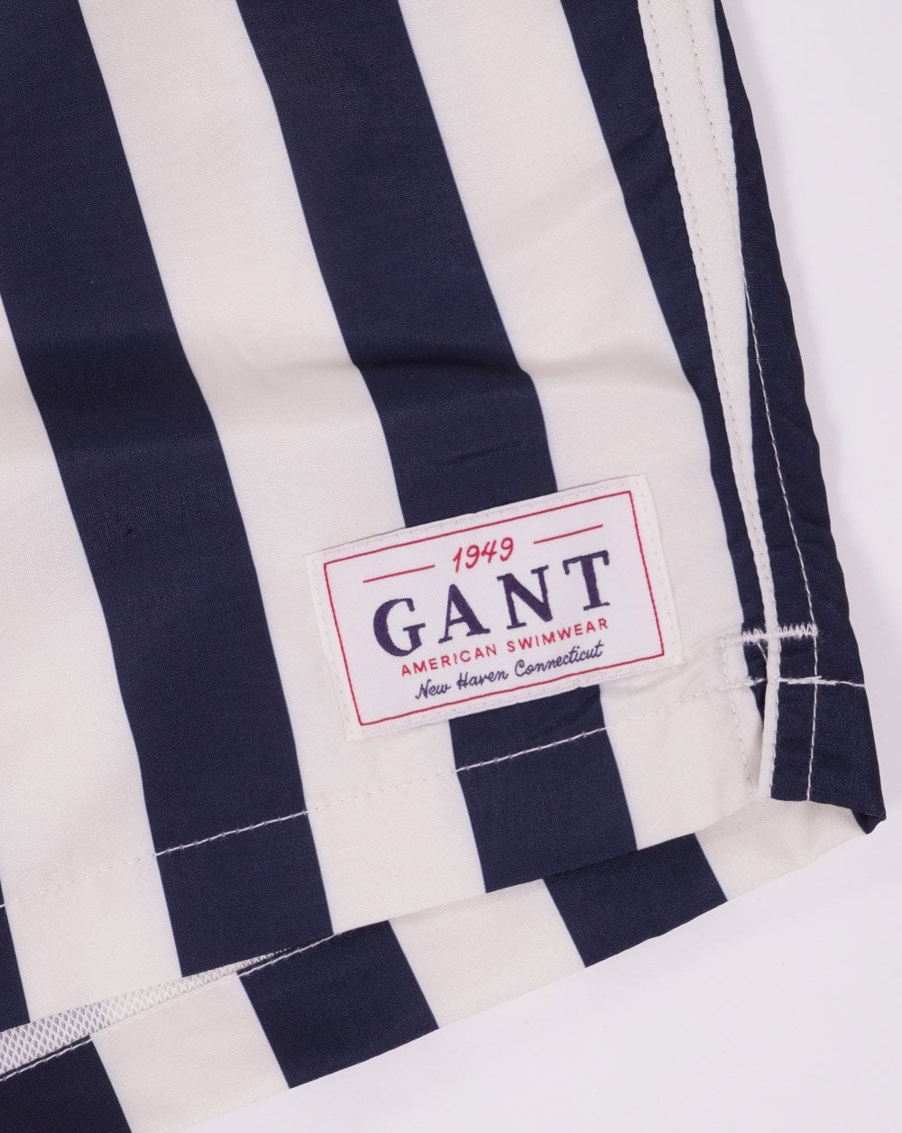 Gant Block Stripe Swim Shorts Navy Blue