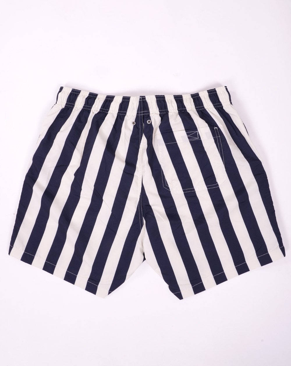 Gant Block Stripe Swim Shorts Navy Blue