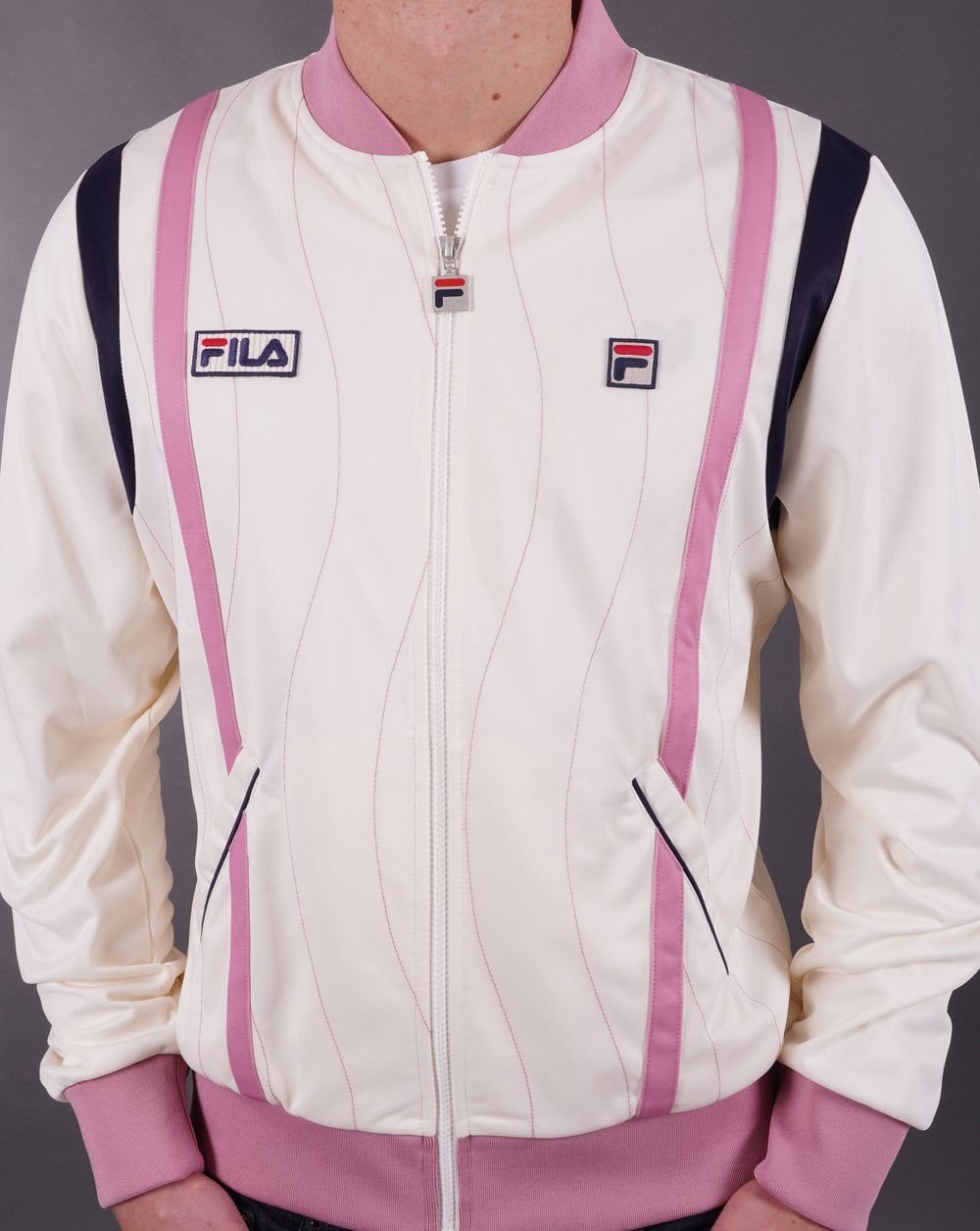Fila Vintage Settanta Wave Mk4 Track Top Off White