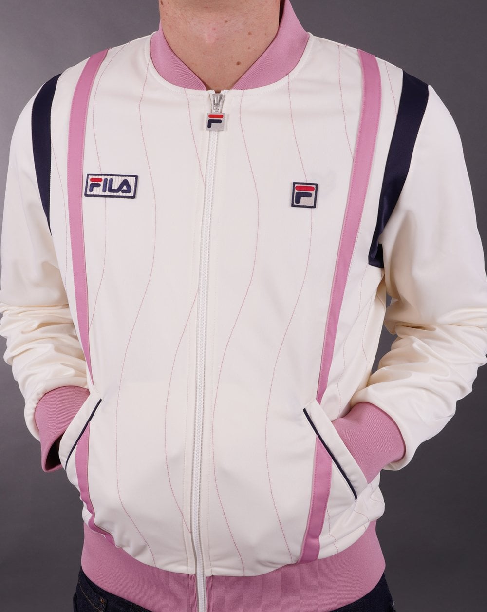 Fila Vintage Settanta Wave Mk4 Track Top Off White