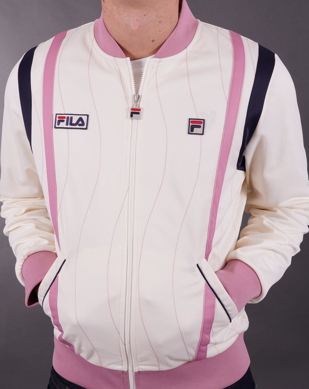 Fila Vintage Settanta Wave Mk4 Track Top Off White
