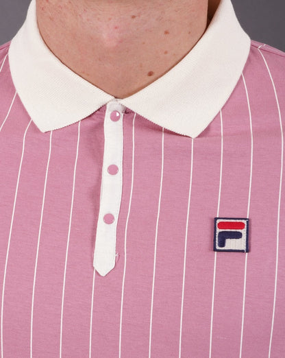 Fila Vintage Bb1 Polo Shirt Foxglove Pink