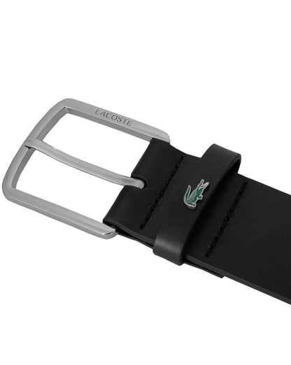 Lacoste Leather Belt Black