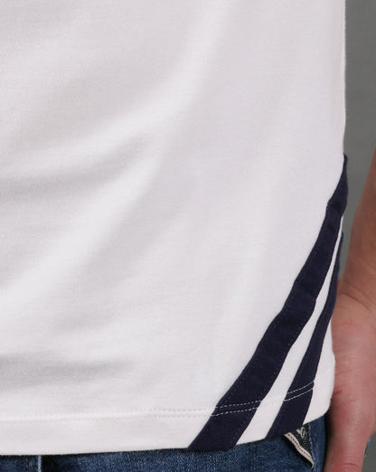 Sergio Tacchini 2 stripe T Shirt Gardenia