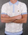 Gabicci Vintage Dafoe Knit Polo White Sky