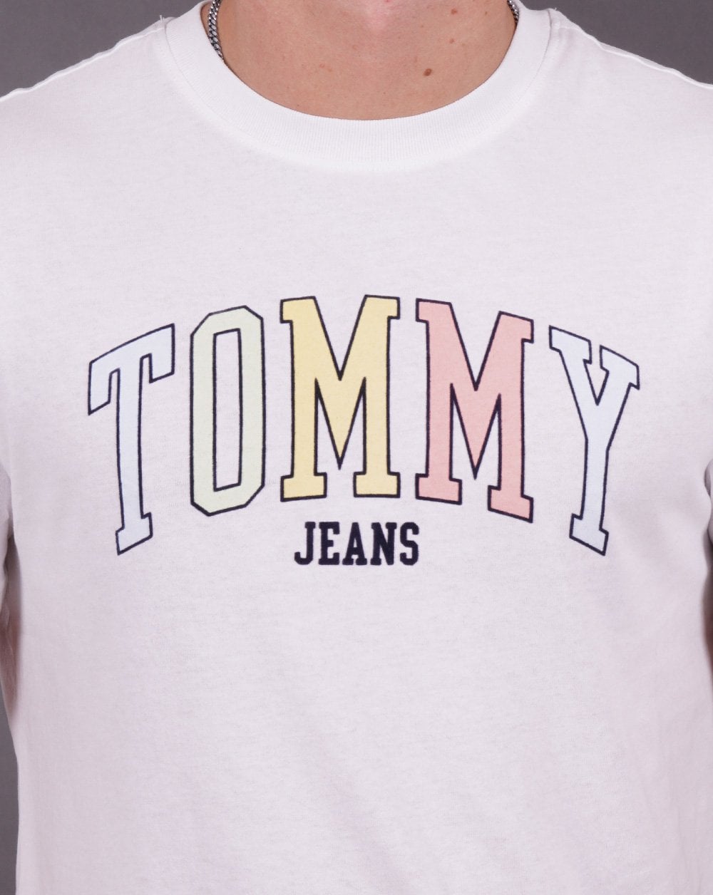Tommy Jeans College Logo T-shirt White