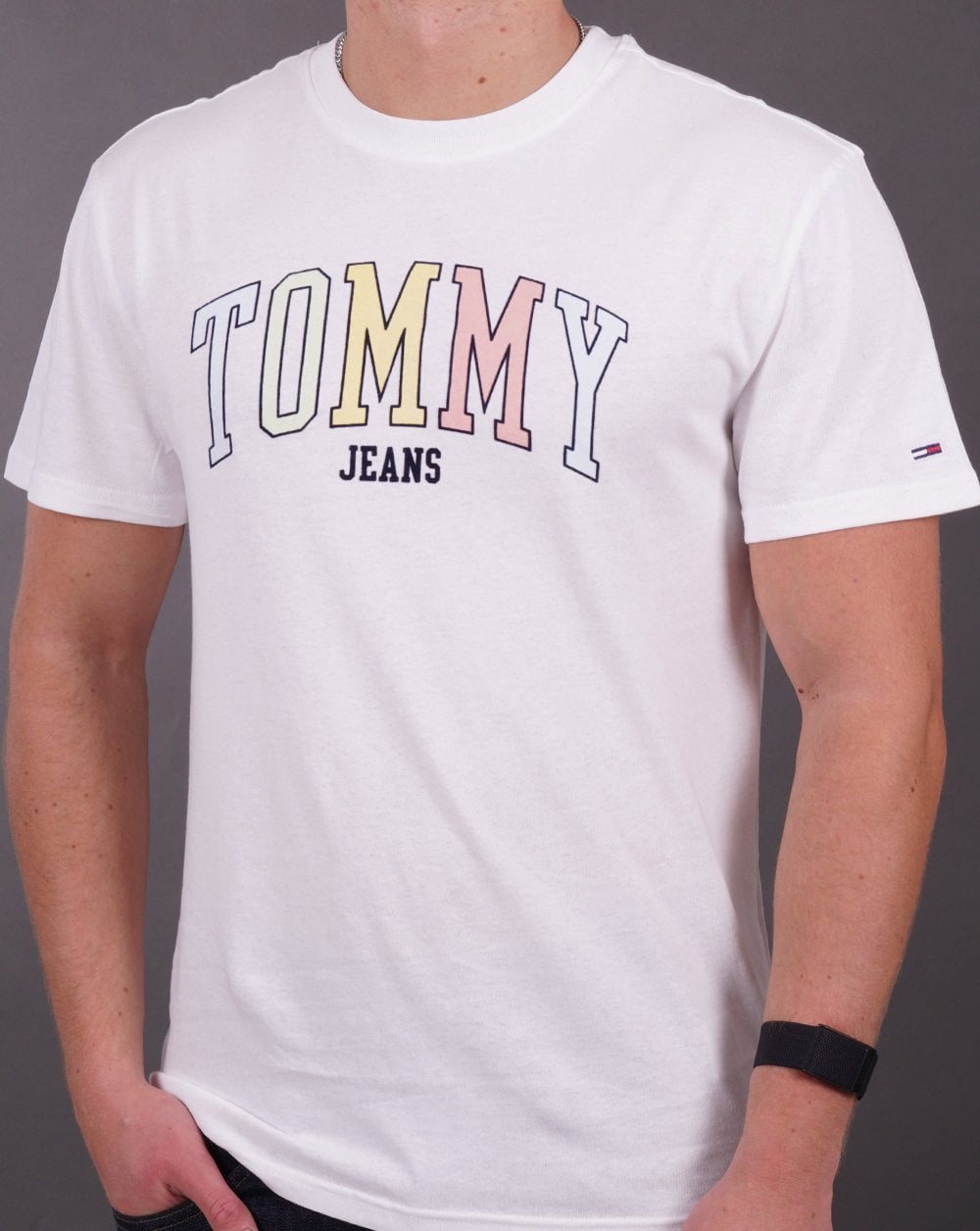 Tommy Jeans College Logo T-shirt White