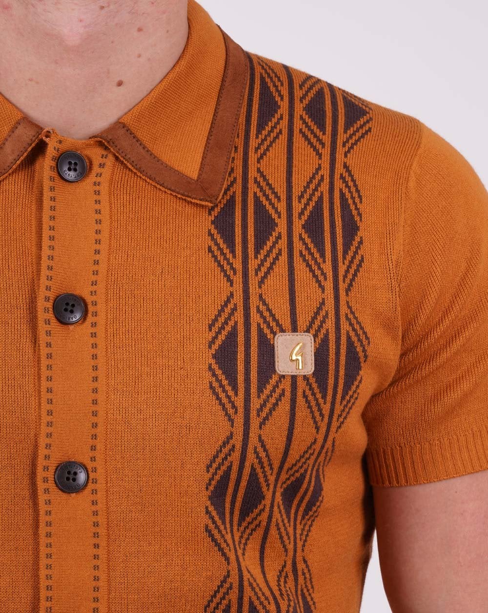Gabicci Vintage full button cardigan Honey