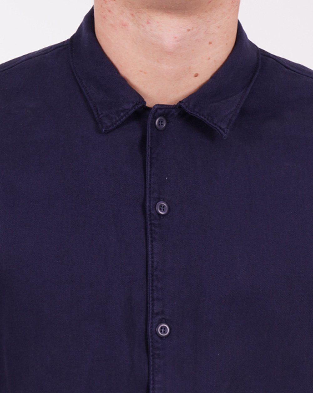 Benetton Riviera Twill SS Shirt Navy
